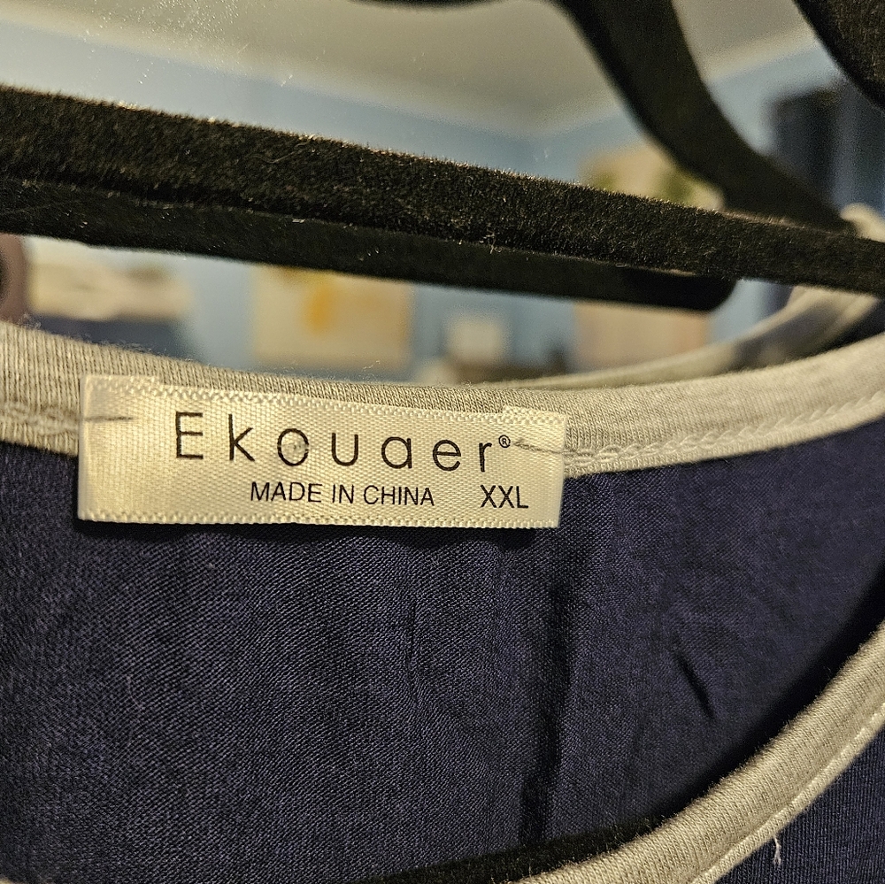 Blue  Plaid  Short  PJ's Set - Picture 4 of 4